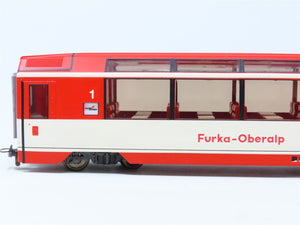 HOm Scale Bemo 3288-207 FO Furka-Oberalp 1st Class Panorama Passenger Car #4027