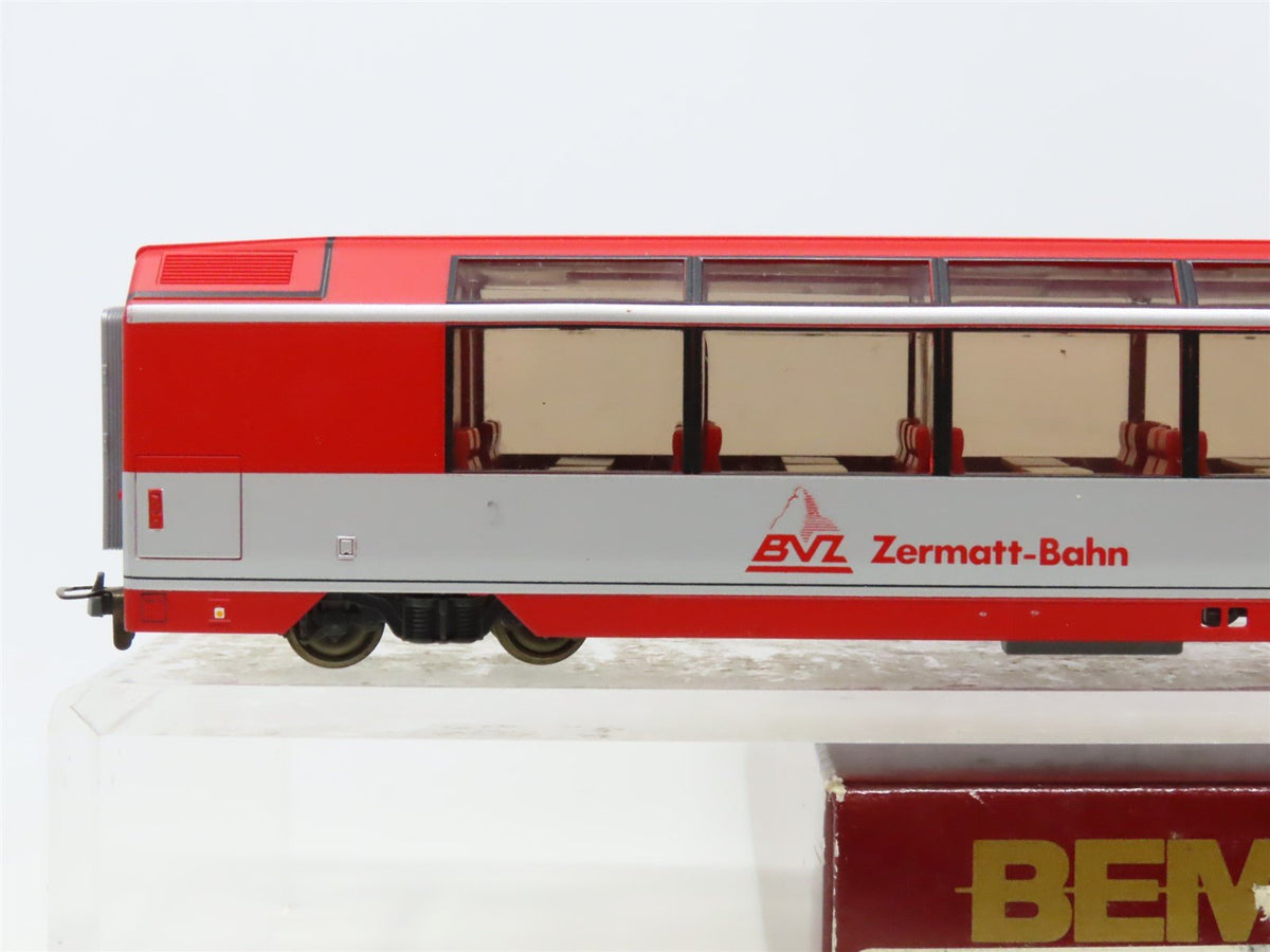 HOm Scale Bemo 3288-501 BVZ Zermatt-Bahn 1st Class Panorama Passenger Car #2011