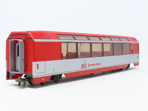 HOm Scale Bemo 3288-501 BVZ Zermatt-Bahn 1st Class Panorama Passenger Car #2011