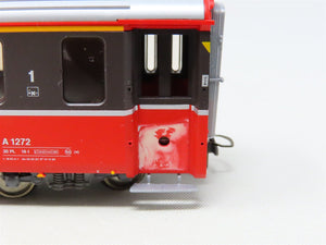 HOm Scale Bemo 3281-102 RhB Rhaetian Railway 1st Class Coach Passenger #1272