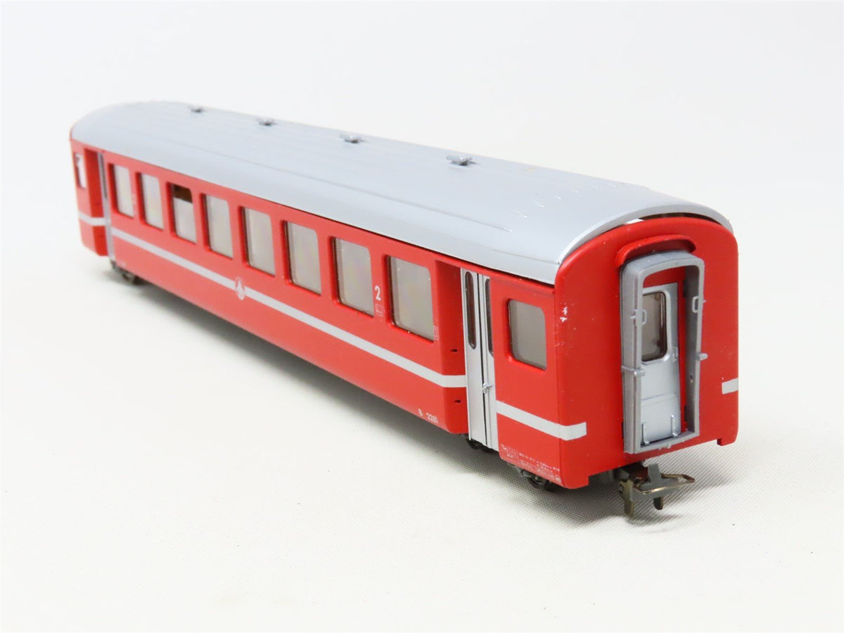 HOm Scale Bemo 3271-501 RhB Rhaetian Railway 2nd Class Coach Passenger #2281