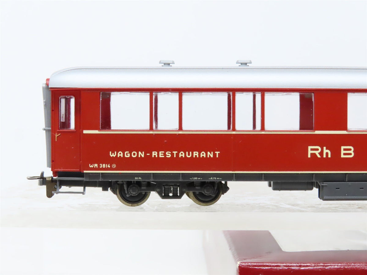 HOm Scale Bemo 3274-104 RhB Rhaetian Railway Restaurant/Diner Passenger #3814