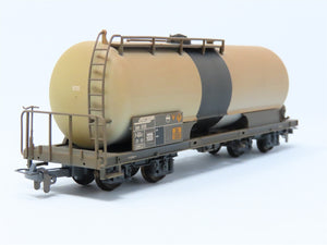 HOm Scale Bemo 2285-115 RhB Rhaetian Railway Tank Car #8135 - Weathered