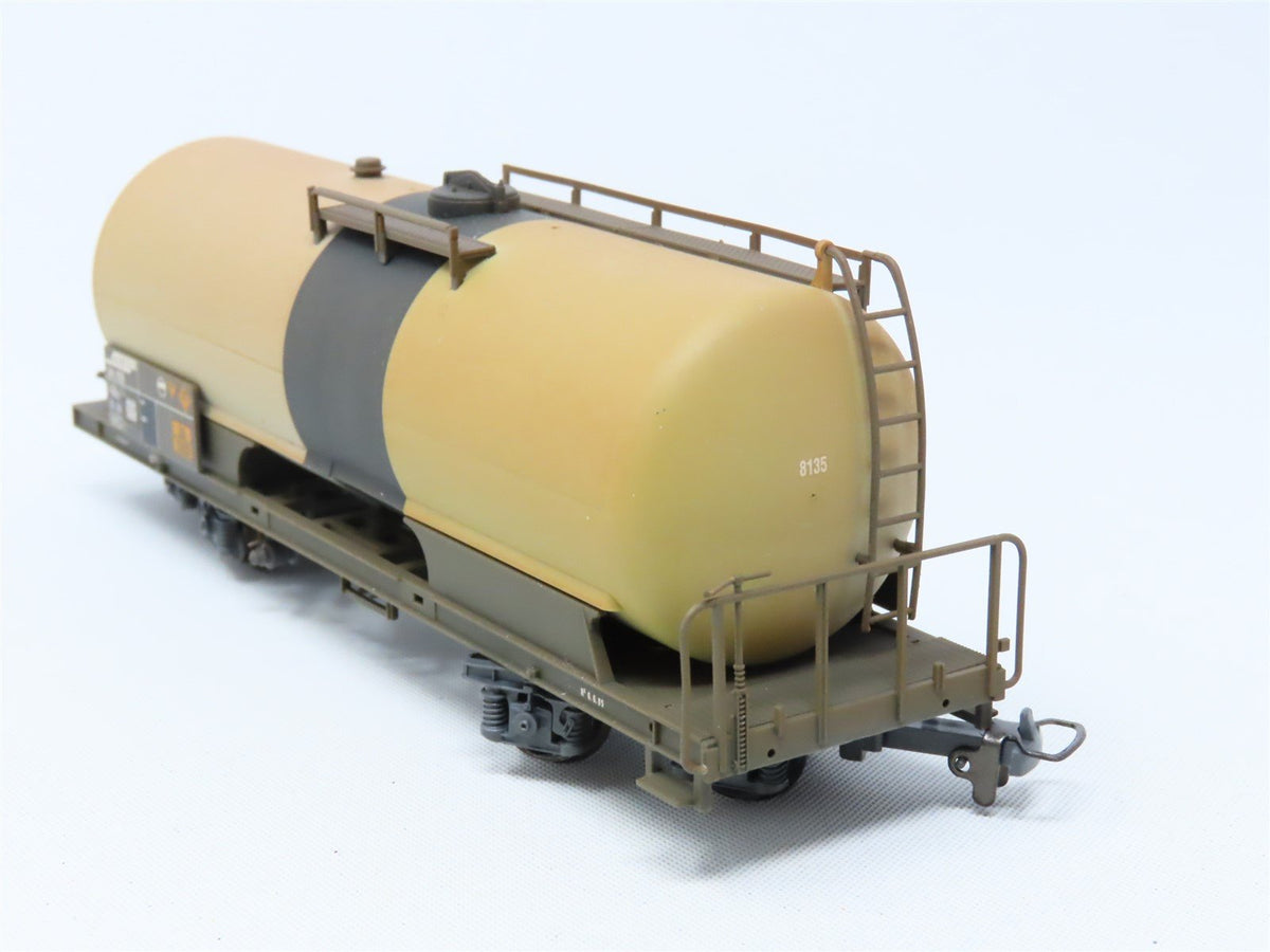 HOm Scale Bemo 2285-115 RhB Rhaetian Railway Tank Car #8135 - Weathered