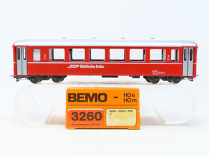 HOm Scale Bemo 3260 RhB Rhaetian Railway 2nd Class Coach Passenger Car #B2451