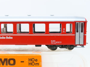 HOm Scale Bemo 3260 RhB Rhaetian Railway 2nd Class Coach Passenger Car #B2451