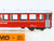 HOm Scale Bemo 3260 RhB Rhaetian Railway 2nd Class Coach Passenger Car #B2451