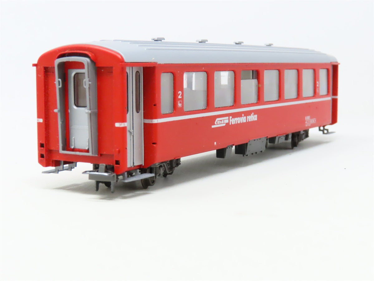 HOm Scale Bemo 3260 RhB Rhaetian Railway 2nd Class Coach Passenger Car #B2451