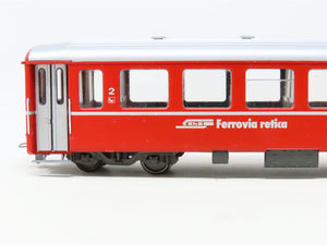 HOm Scale Bemo 3260 RhB Rhaetian Railway 2nd Class Coach Passenger Car #B2458