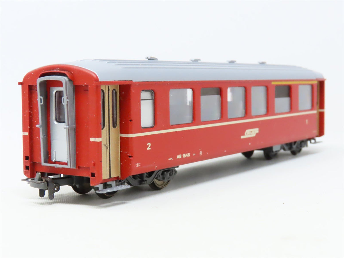 HOm Bemo 3256-126 RhB Rhaetian Railway 1st/2nd Class Coach Passenger #AB1546