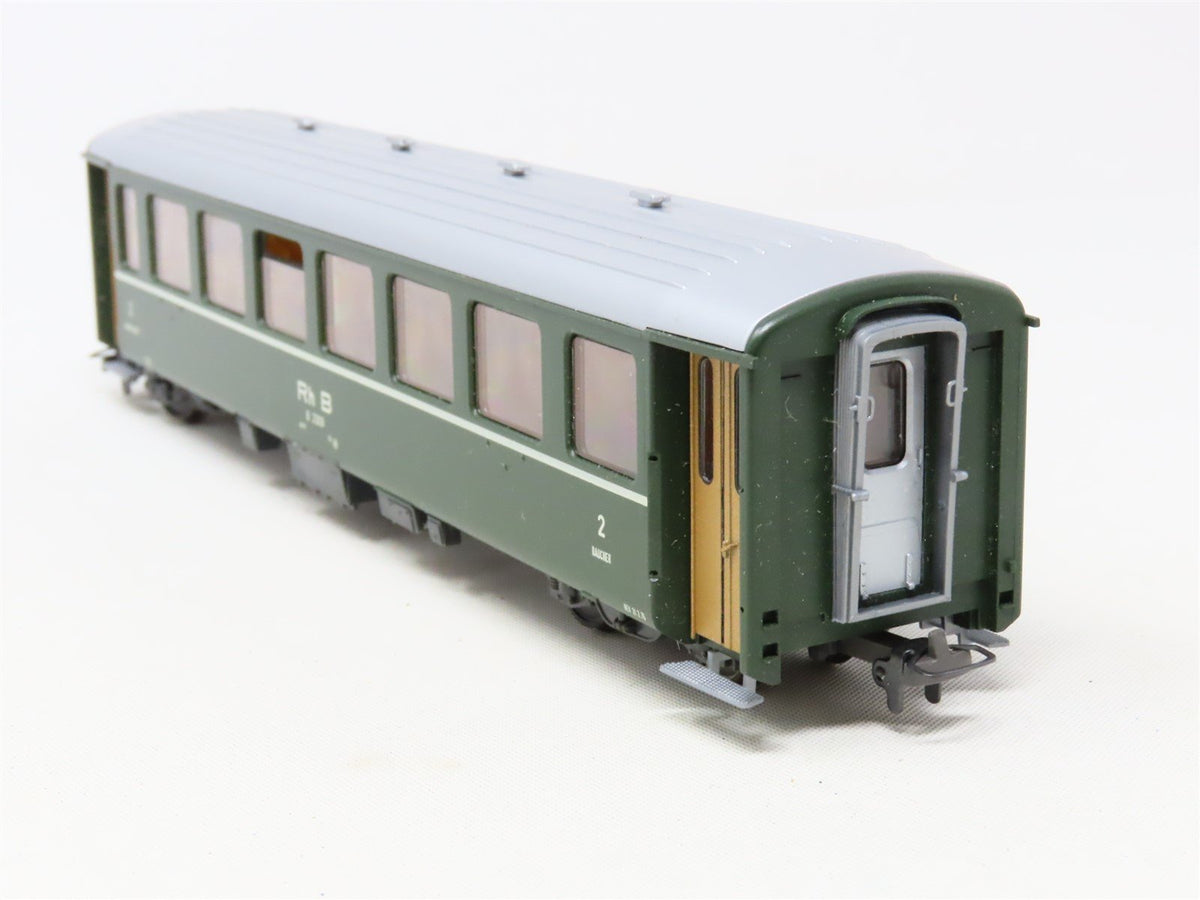 HOm Scale Bemo 3255-109 RhB Rhaetian Railway 2nd Class Coach Passenger #B2309