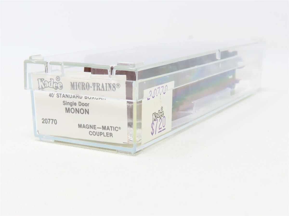 N Scale Kadee Micro-Trains MTL 20770 MON Monon 40&#39; Single Door Box Car #1233