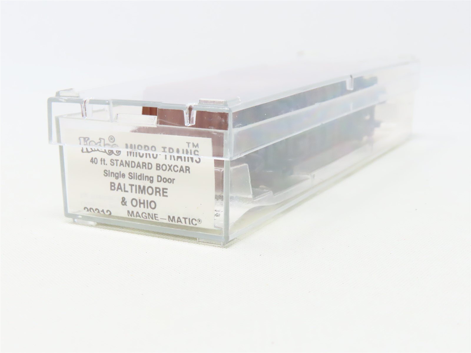 N Scale Kadee Micro-Trains MTL 20312 B&O Baltimore & Ohio 40' Box Car #468599