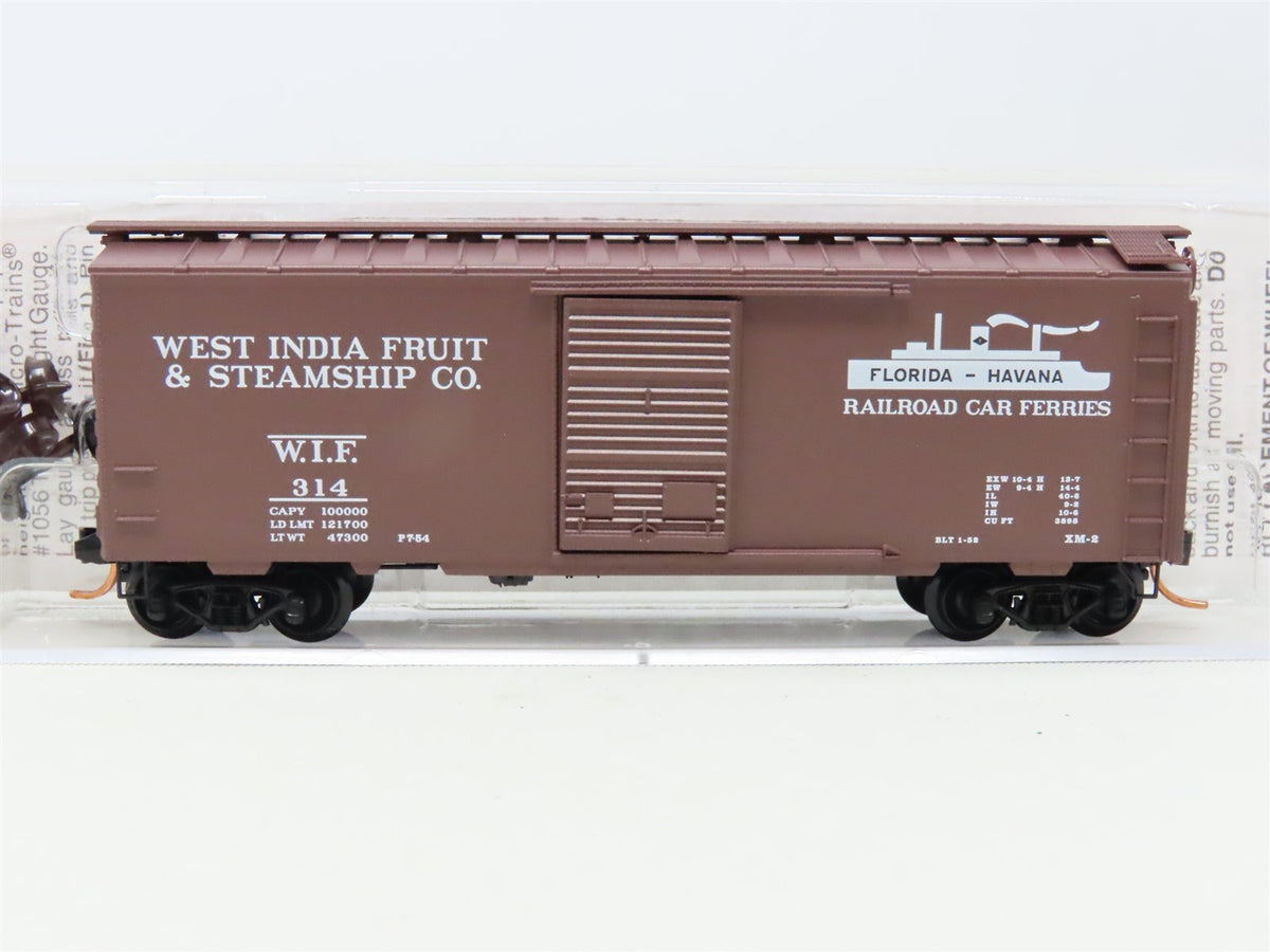 N Scale Micro-Trains MTL 20370 WIF West India Fruit 40&#39; Single Door Box Car #314