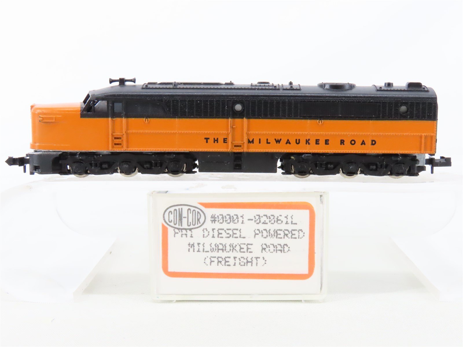 N Scale Con-Cor 0001-02061L MILW Milwaukee Road ALCO PA1 Diesel Locomotive No#