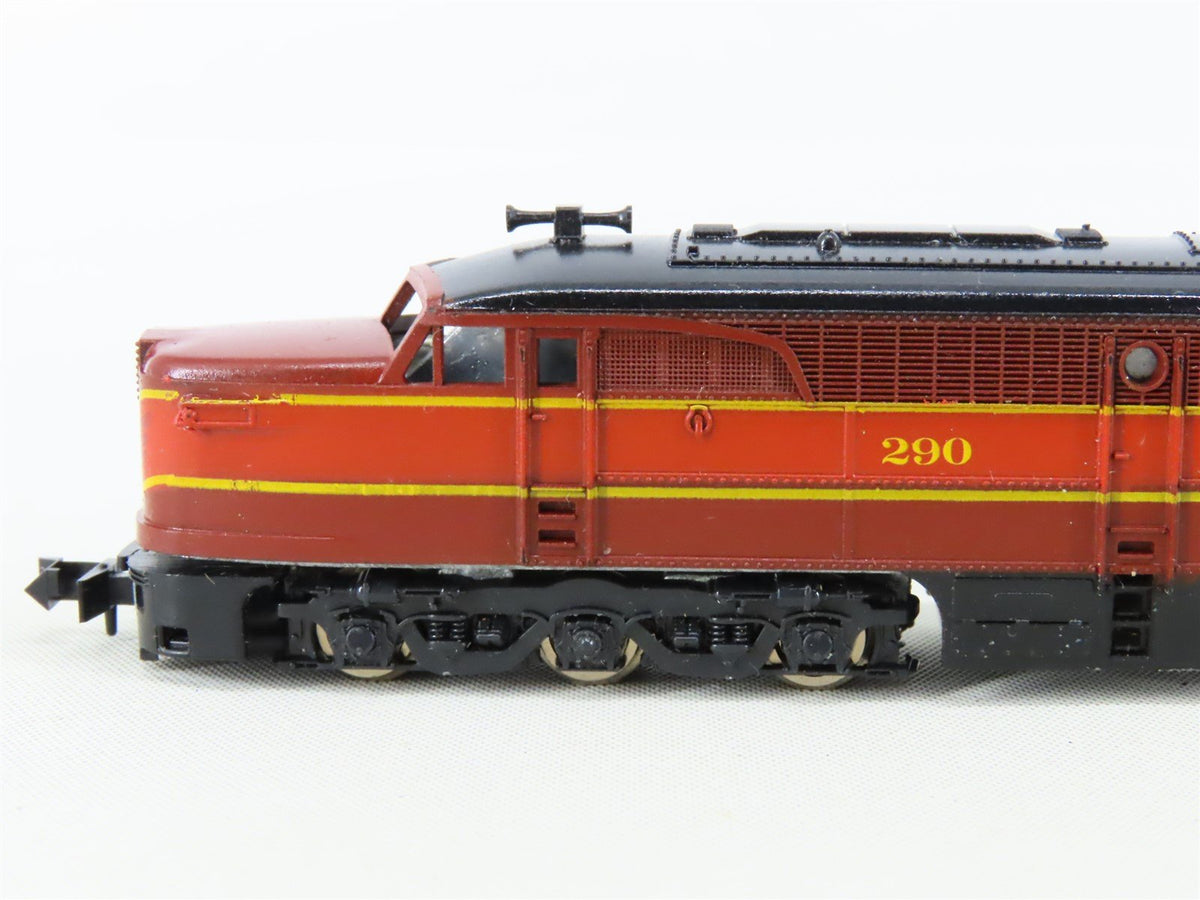 N Scale Con-Cor GM&amp;O Gulf Mobile &amp; Ohio ALCO PA1/PB1/PA1 Diesel Locomotive Set