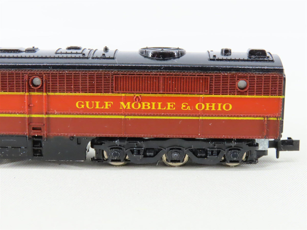 N Scale Con-Cor GM&amp;O Gulf Mobile &amp; Ohio ALCO PA1/PB1/PA1 Diesel Locomotive Set