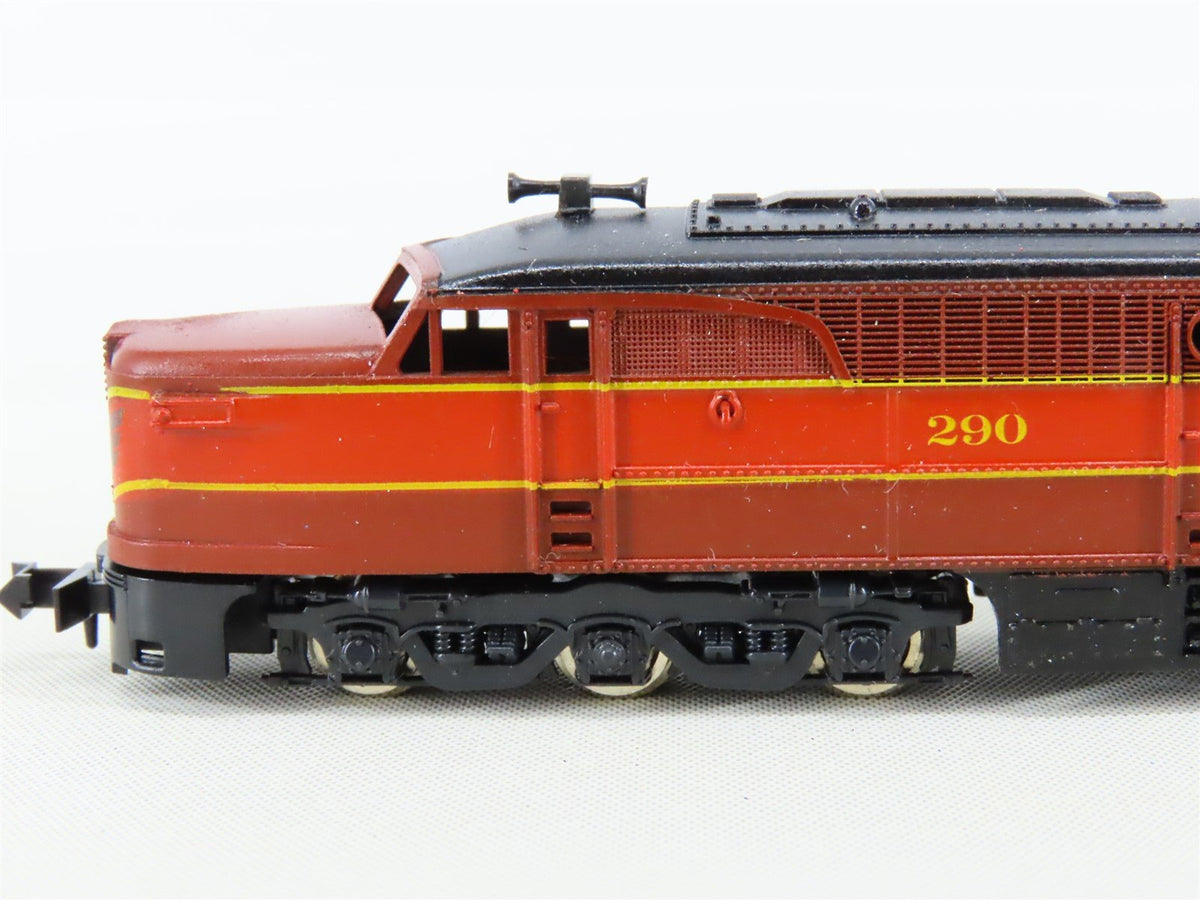 N Scale Con-Cor GM&amp;O Gulf Mobile &amp; Ohio ALCO PA1/PB1/PA1 Diesel Locomotive Set