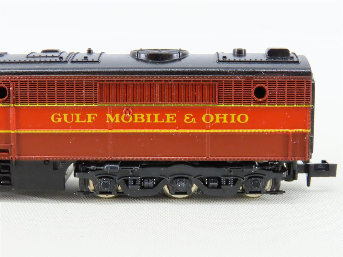 N Scale Con-Cor GM&amp;O Gulf Mobile &amp; Ohio ALCO PA1/PB1/PA1 Diesel Locomotive Set