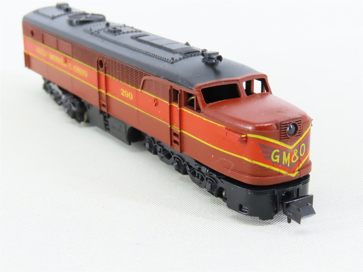 N Scale Con-Cor GM&amp;O Gulf Mobile &amp; Ohio ALCO PA1/PB1/PA1 Diesel Locomotive Set