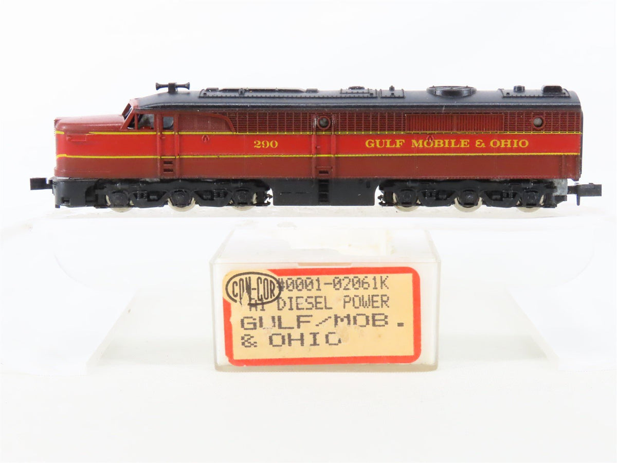 N Scale Con-Cor 0001-02061K GM&amp;O Gulf Mobile &amp; Ohio ALCO PA1 Diesel #290