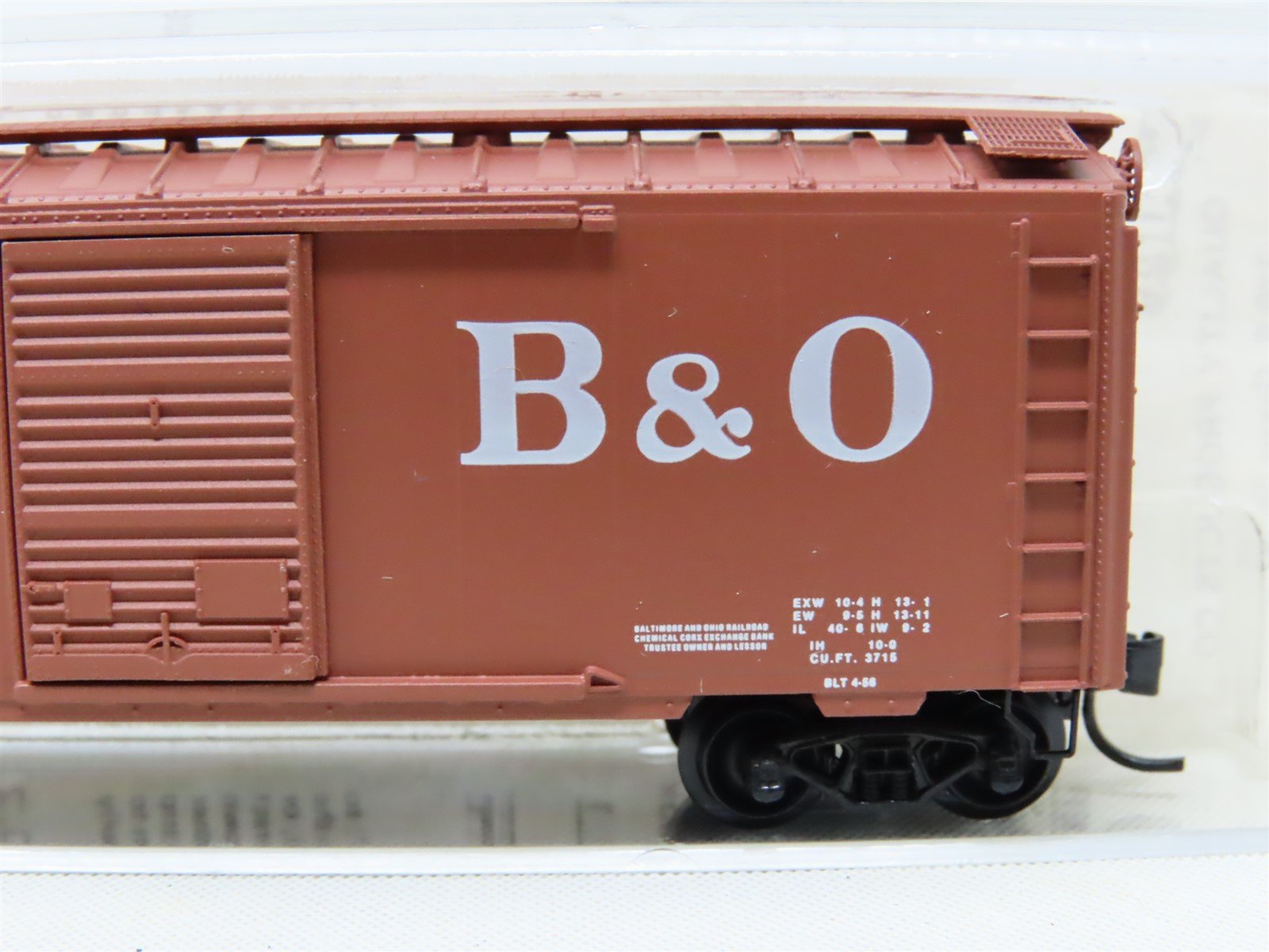 N Scale Kadee Micro-Trains MTL 20312 B&O Baltimore & Ohio 40' Box Car #468370