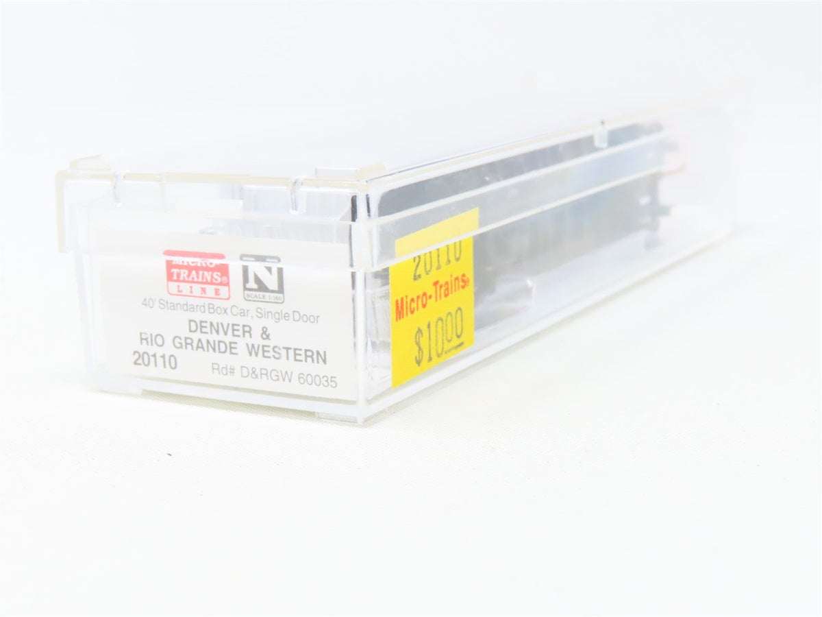 N Scale Micro-Trains MTL 20110 D&amp;RGW Rio Grande Cookie Box 40&#39; Box Car #60035