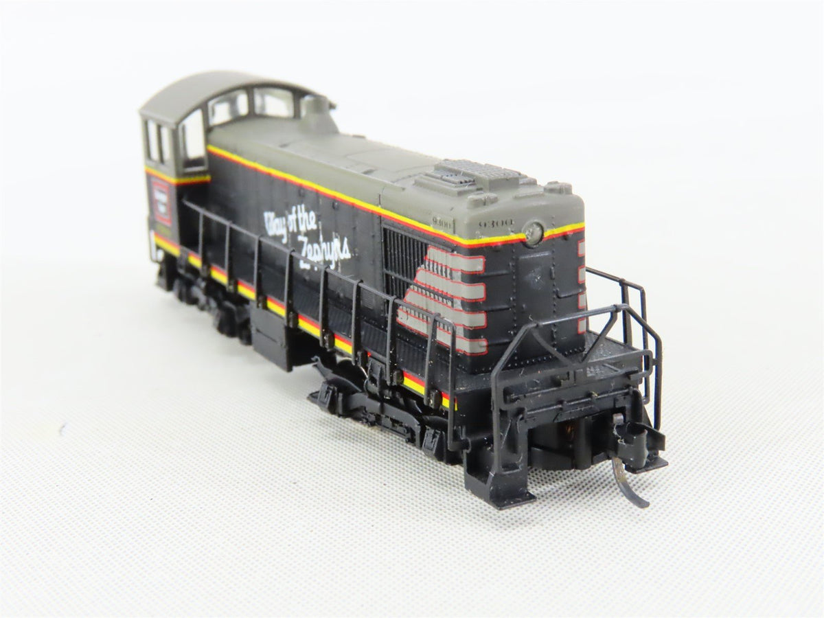 N Scale Arnold 5025 CB&amp;Q Burlington Route ALCO S-2 Diesel Switcher #9300