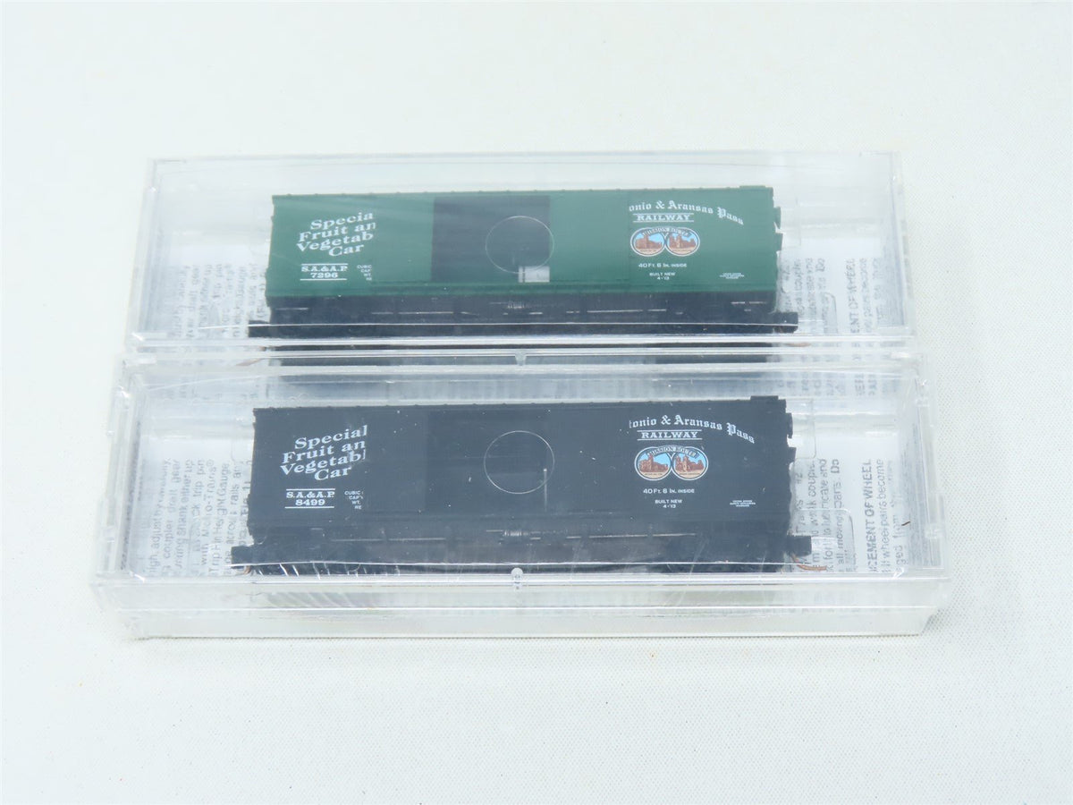 N Micro-Trains MTL Special Run 03-02 SA&amp;AP San Antonio &amp; Arkansas Pass Box Cars