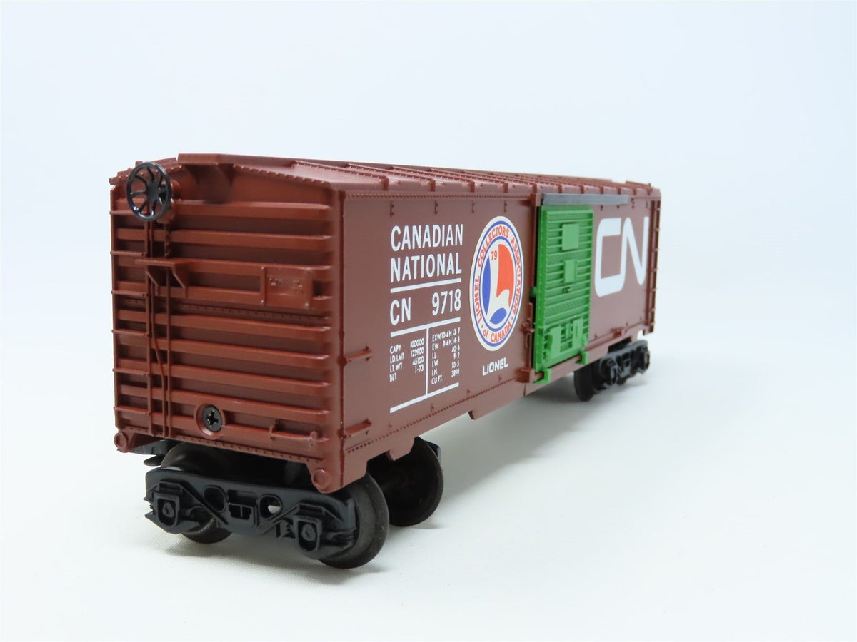 O 3-Rail Lionel LCAC 1979 6-9718 CN Boxcar w/ Green Door Registered 1 of 46 RARE