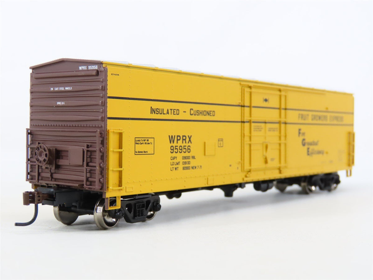 HO Scale Athearn 91249 FGE WPRX Western Pacific 50&#39; Plug Door Box Car #95956