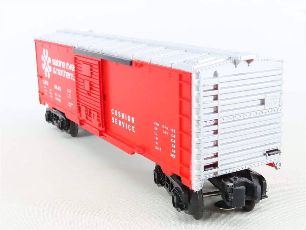 O/O27 Gauge 3-Rail Lionel #6-9446 SRN Sabine River &amp; Northern Box Car #9446