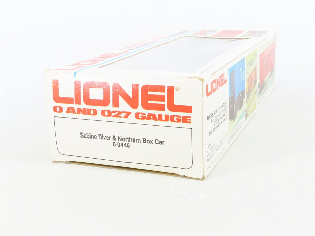 O/O27 Gauge 3-Rail Lionel #6-9446 SRN Sabine River &amp; Northern Box Car #9446