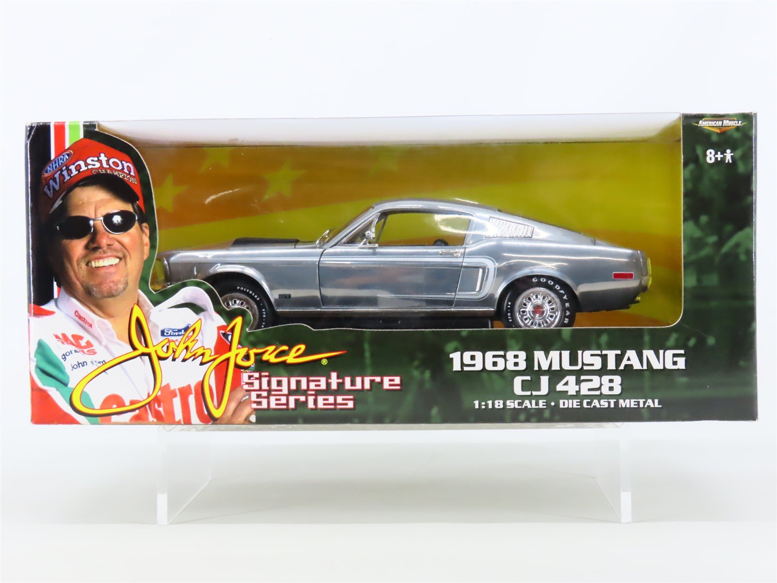 1:18 ERTL American Muscle John Force Signature 32832 1968 Mustang CJ 428