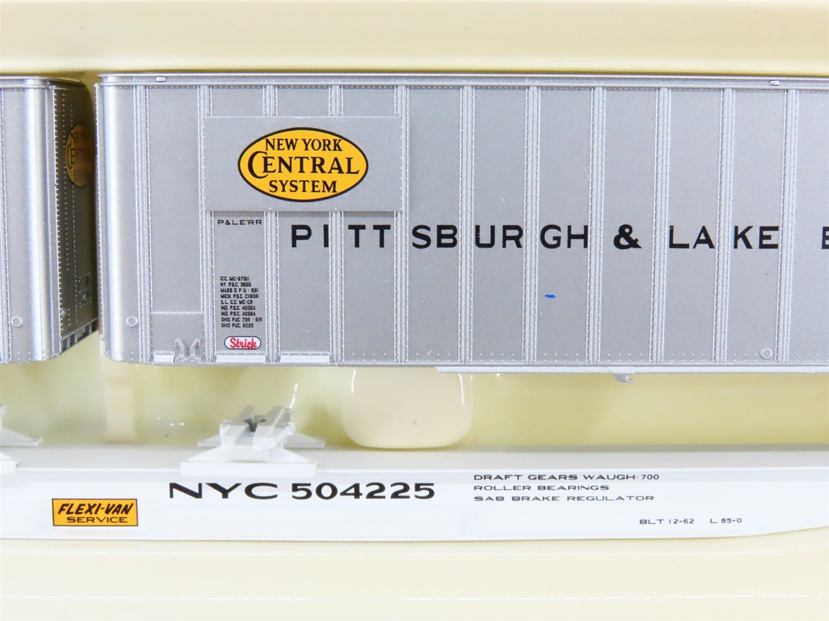 HO Walthers Gold Line 932-40853 P&amp;LE Pittsburgh &amp; Lake Erie Flat Car #504225