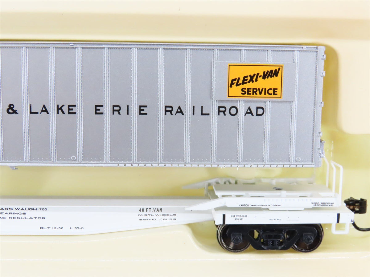 HO Walthers Gold Line 932-40853 P&amp;LE Pittsburgh &amp; Lake Erie Flat Car #504225