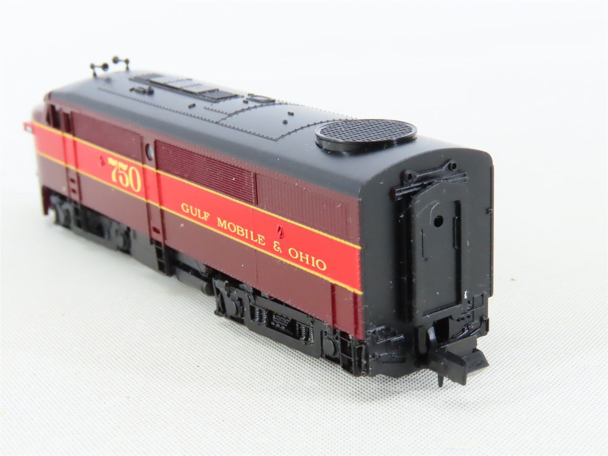 N Scale Life-Like 7418 GM&amp;O Gulf Mobile &amp; Ohio ALCO FA1 Diesel Locomotive #750