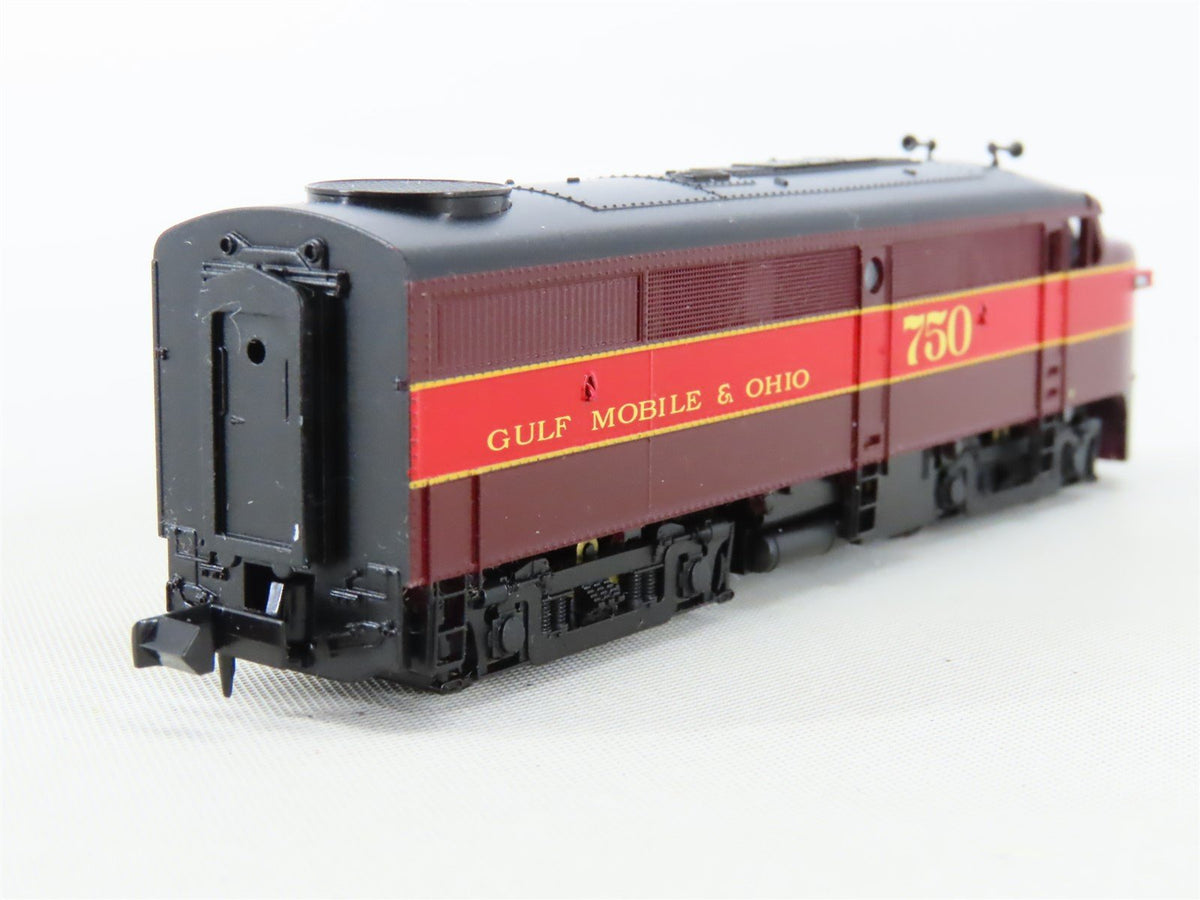 N Scale Life-Like 7418 GM&amp;O Gulf Mobile &amp; Ohio ALCO FA1 Diesel Locomotive #750