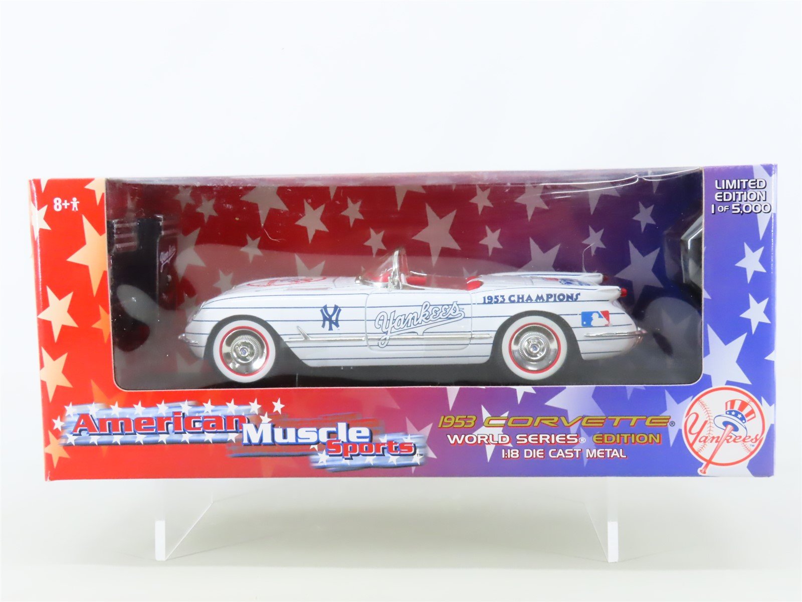 1:18 ERTL American Muscle Sports 33455 1953 Corvette YANKEES World Series