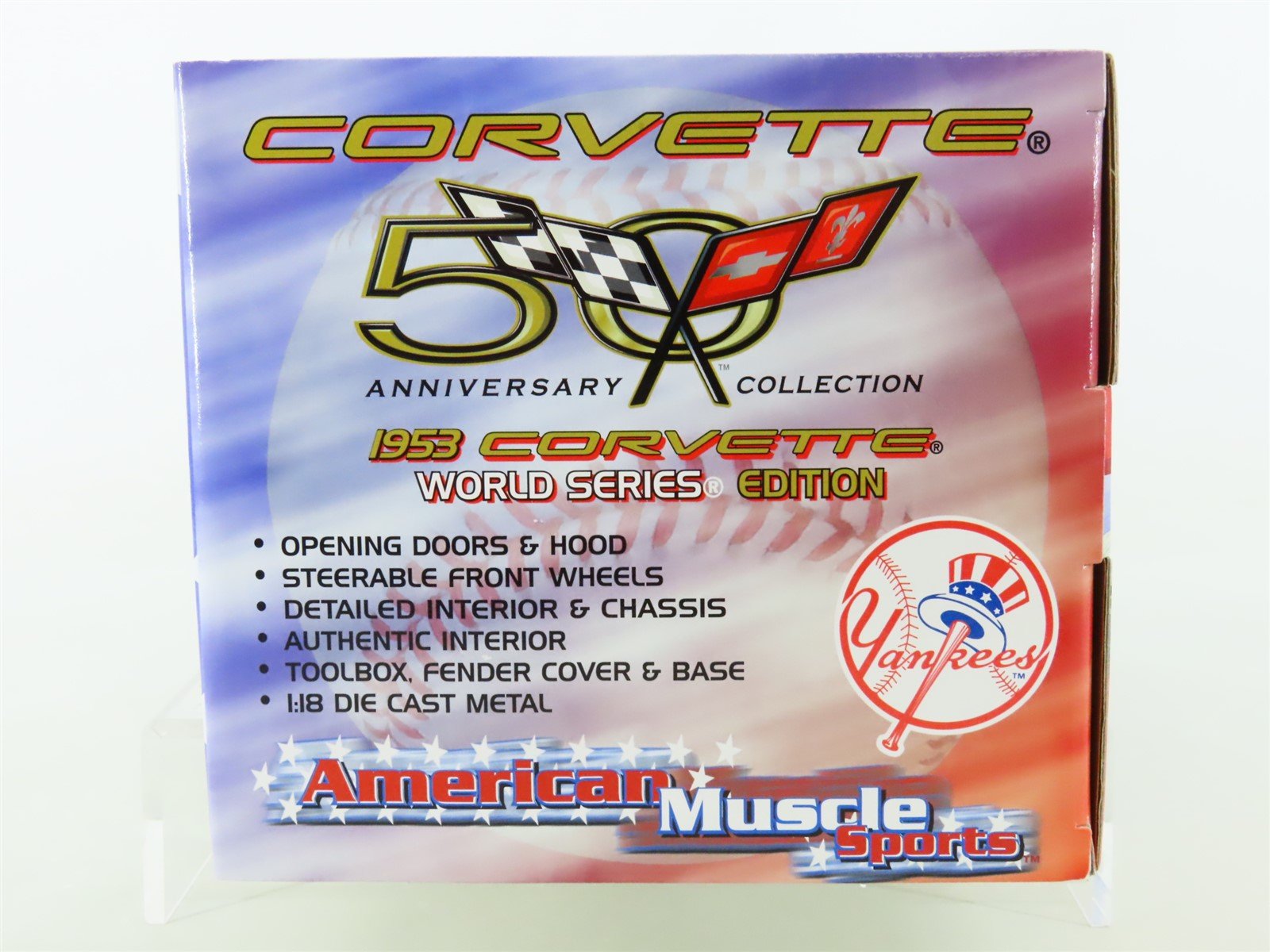 1:18 ERTL American Muscle Sports 33455 1953 Corvette YANKEES World Series