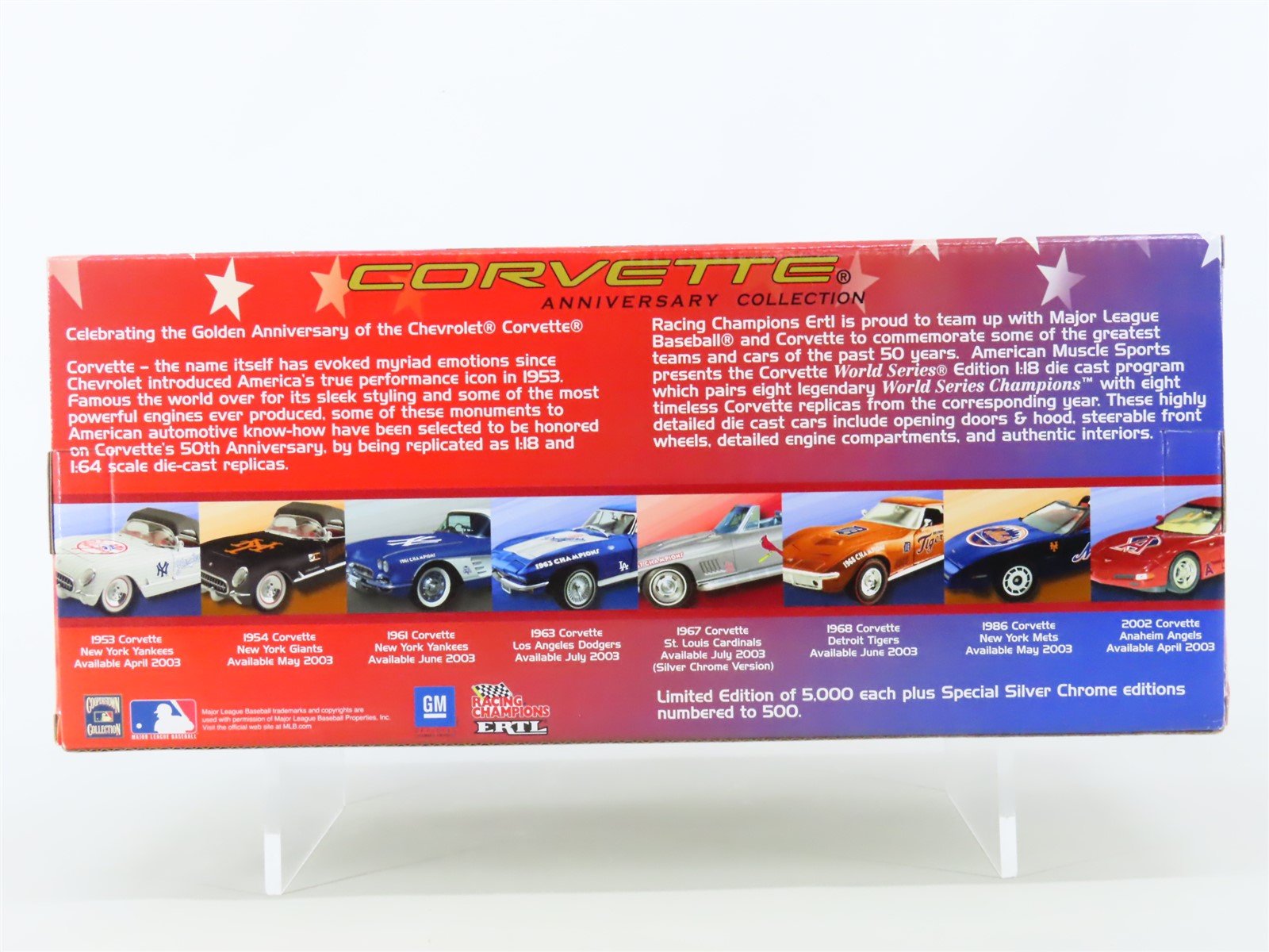 1:18 ERTL American Muscle Sports 33455 1953 Corvette YANKEES World Series