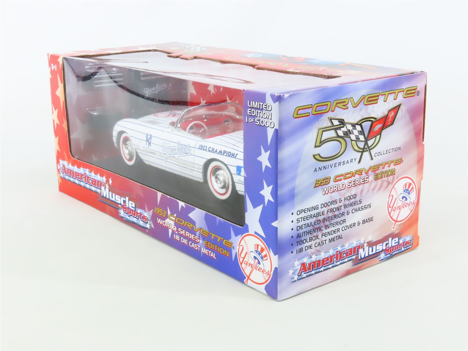 1:18 ERTL American Muscle Sports 33455 1953 Corvette YANKEES World Series