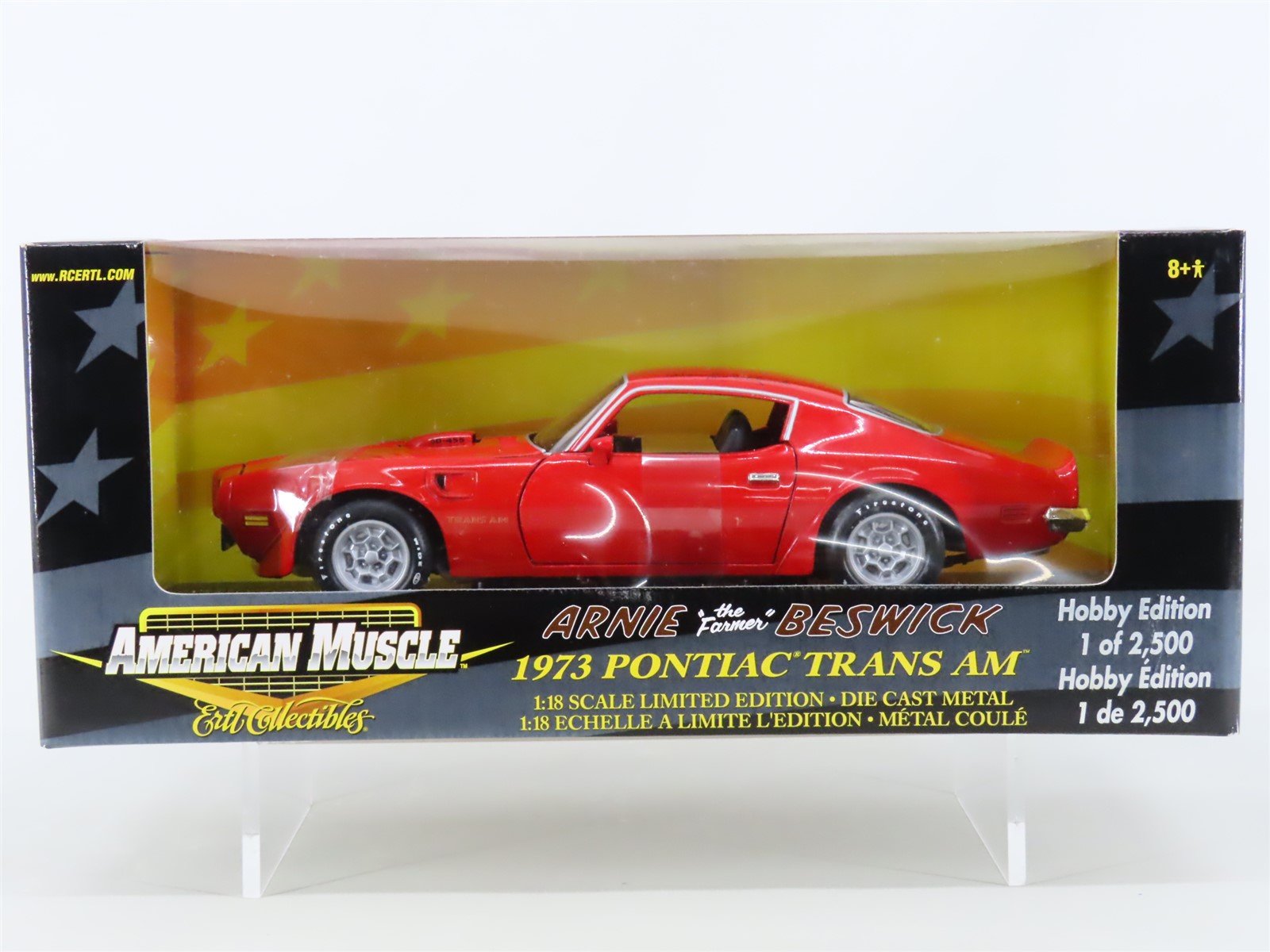 1:18 ERTL American Muscle 36682 Arnie "the Farmer" Beswick 1973 Pontiac Trans AM