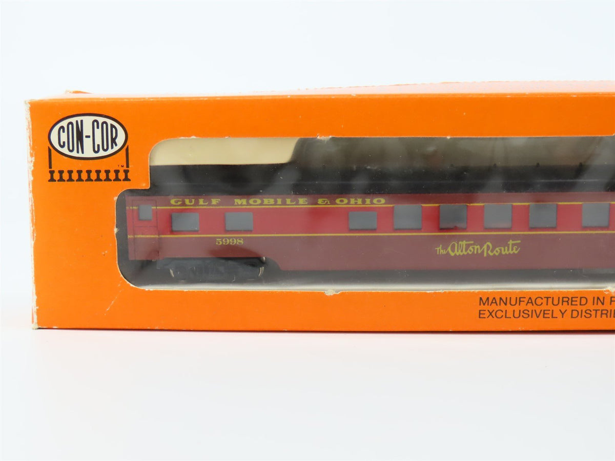 N Scale Con-Cor 0001-04041P GM&amp;O Gulf Mobile &amp; Ohio Observation Passenger #5998