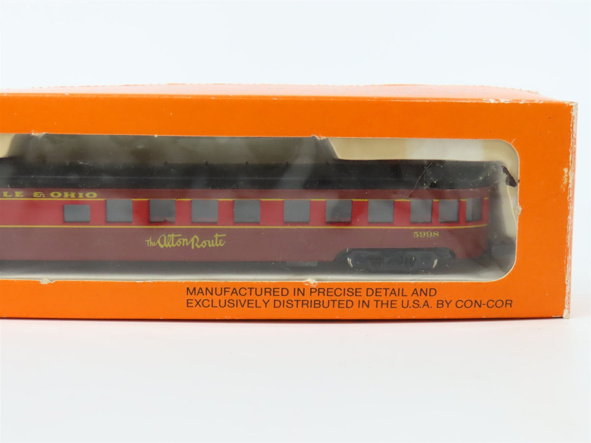 N Scale Con-Cor 0001-04041P GM&amp;O Gulf Mobile &amp; Ohio Observation Passenger #5998