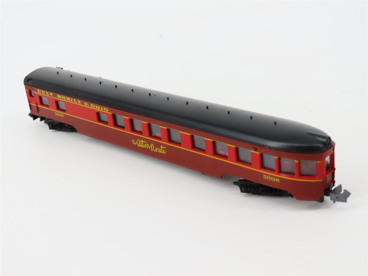 N Scale Con-Cor 0001-04041P GM&amp;O Gulf Mobile &amp; Ohio Observation Passenger #5998