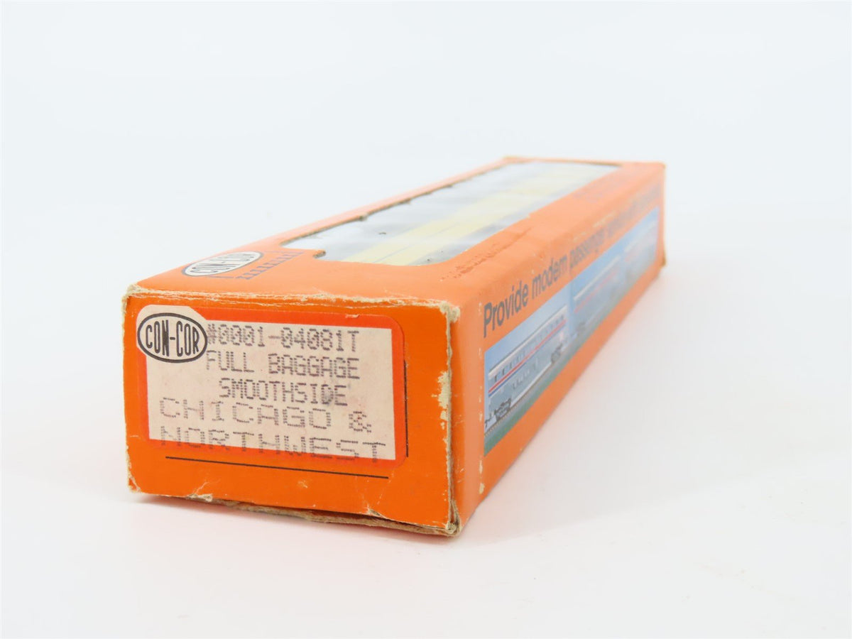 N Scale Con-Cor 0001-04081T CNW Chicago North Western Baggage Passenger Car