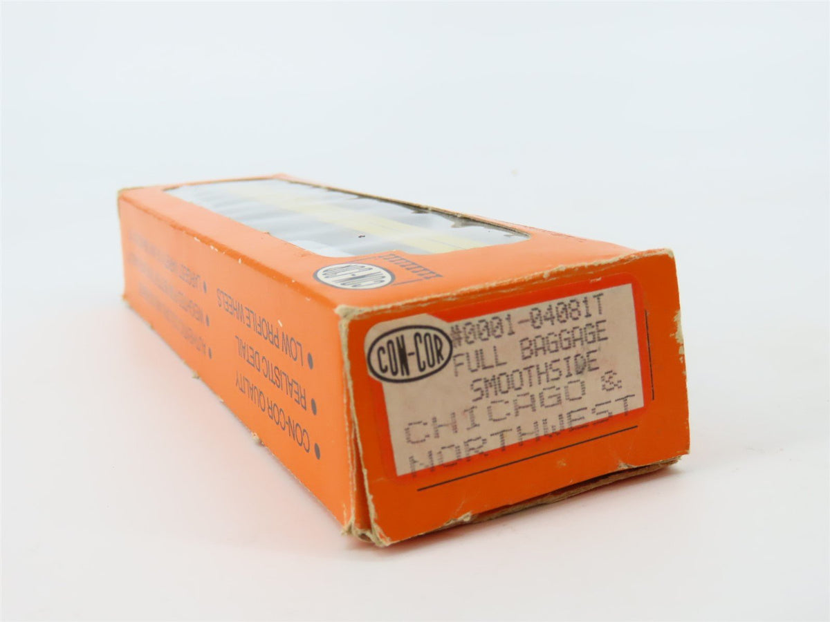 N Scale Con-Cor 0001-04081T CNW Chicago North Western Baggage Passenger Car