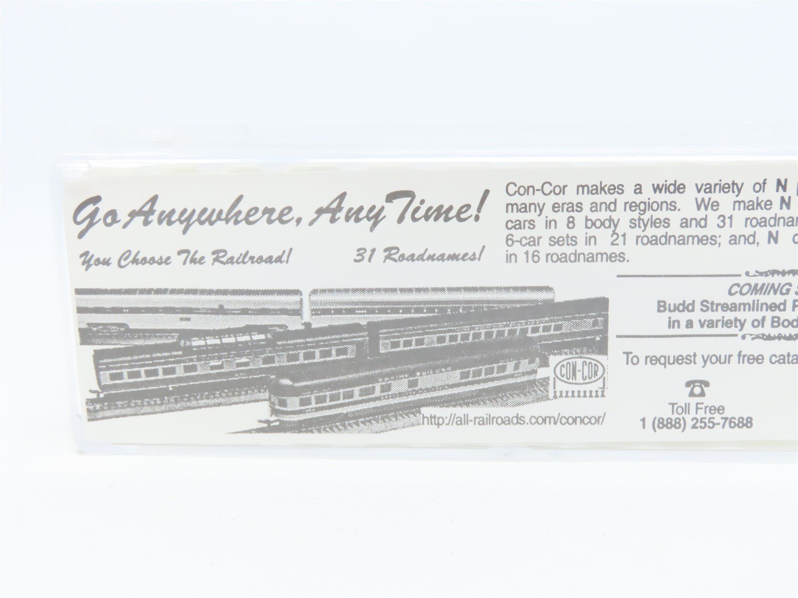 N Scale Con-Cor 0001-041206-3 MILW Milwaukee Road 50' Double Door Box Car #1419