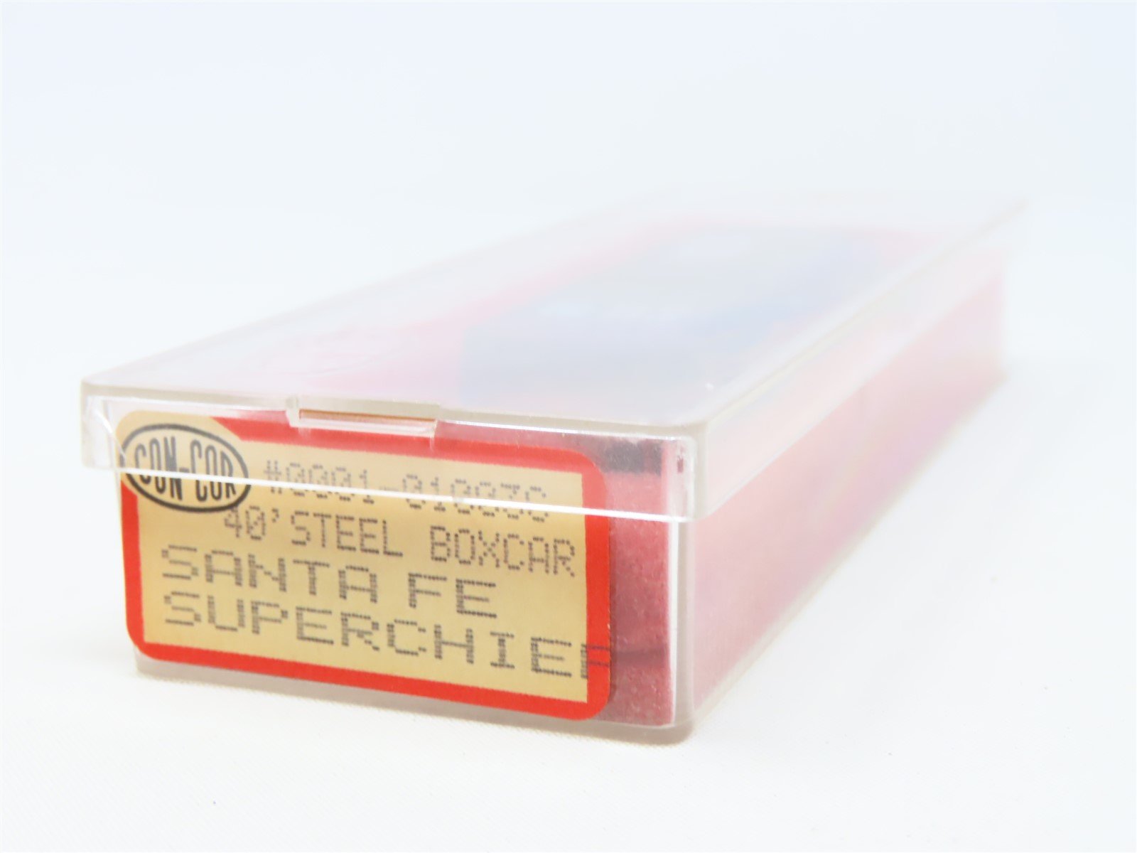 N Scale Con-Cor 0001-01003C ATSF Santa Fe Super California 40' Box Car #104958